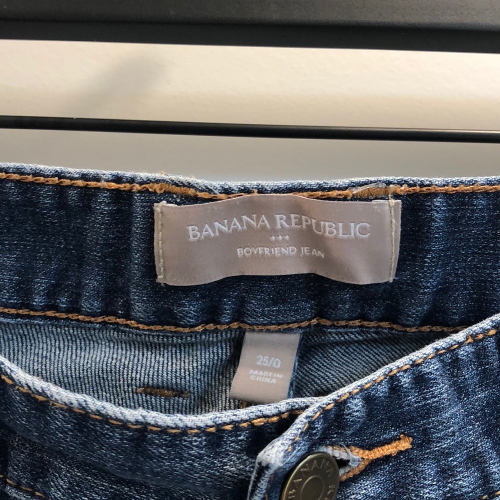 Banana Republic Distressed Boyfriend Jeans - Picture 2 of 3